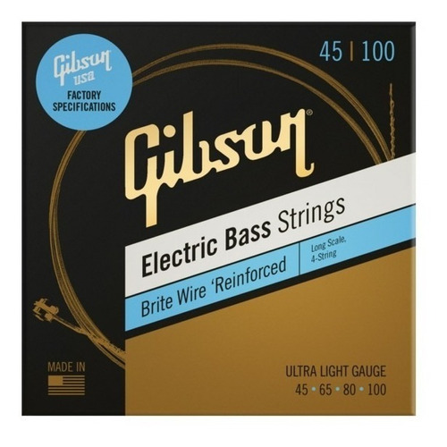 Cuerdas Gibson Para Bajo Eléctrico 50-105 Ultra Light Gauge