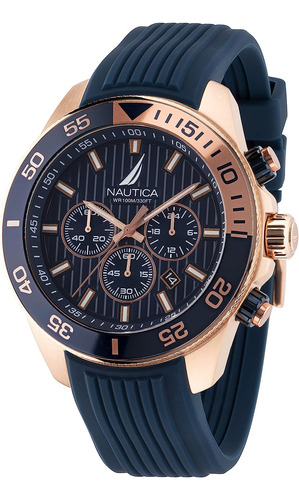 Reloj Pulsera  Nautica Napnos305 Del Dial Azul