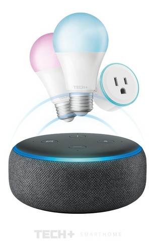 Alexa Echo Dot + 2 Focos Smart Wifi + Enchufe Smart Wifi