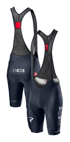 Imagen 2 de 2 de Pantaloneta De Ciclismo Ineos Original Con Tirantes Talla S