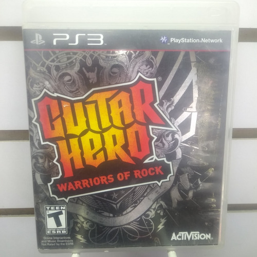 Guitar Hero Warriors Of Rock Play Station 3 De Uso + Envio!