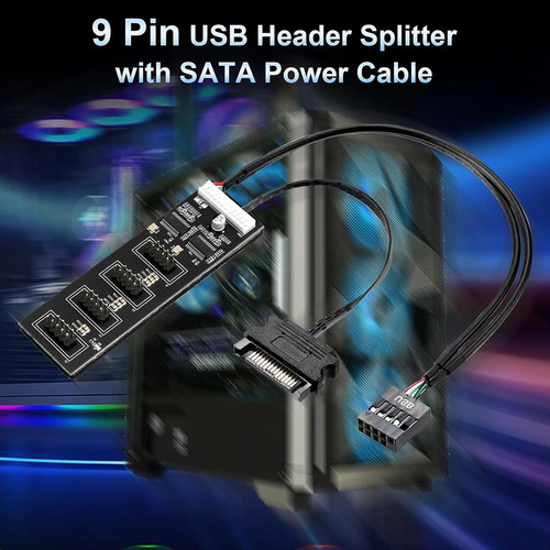 Divisor De Cabezal Usb De 9 Pines, Divisor De Cabezal Usb2.0
