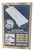 Comprar Supresor Multicontactos Bestek 10 Salidas Ac + 2 Puertos Usb