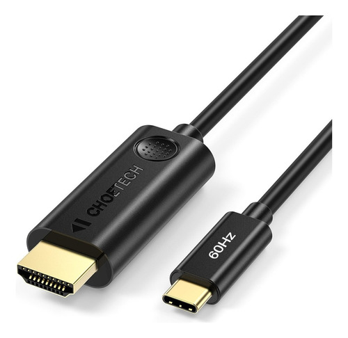 Adaptador Hdmi A Type C 1.8m Negro 4k 60hz