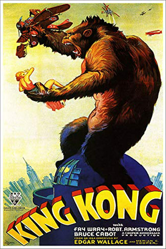 Póster Vintage De King Kong 18x24