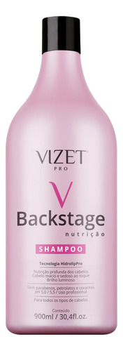 Shampoo Backstage Nutrição 900ml Vizet