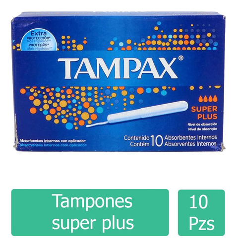 Tampax Super Plus Caja Con 10 Absorbentes Internos