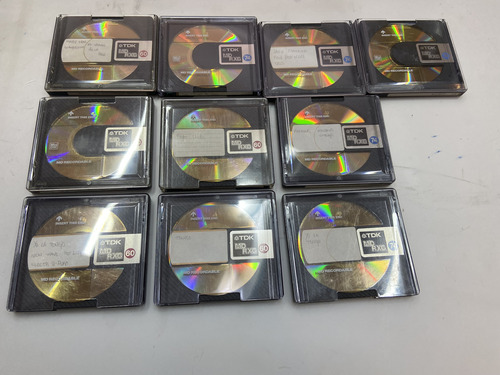 10 Mini Md Disc Laser Tdk Usado Recordable Tire Duvida (Usado)