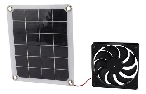 Ventilador De Panel Solar De 10 W Con Escape A Prueba De Agu