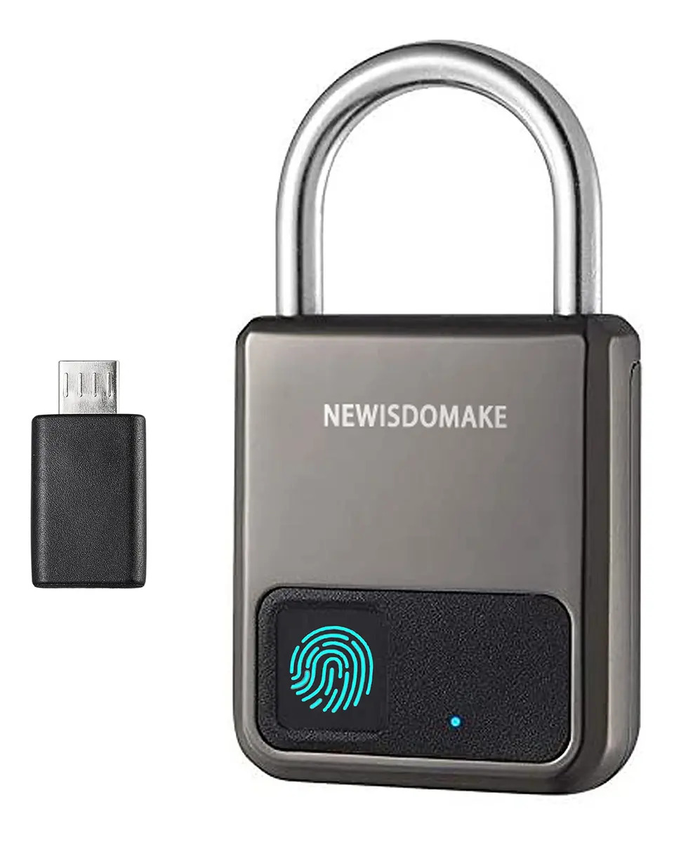 Cadeado de impressão digital, cadeado inteligente com Spor