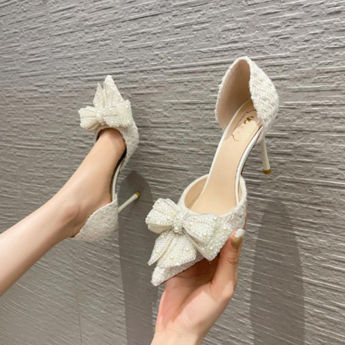 W Sandalias De Tacón Alto De Mujer Con Correa Transparente