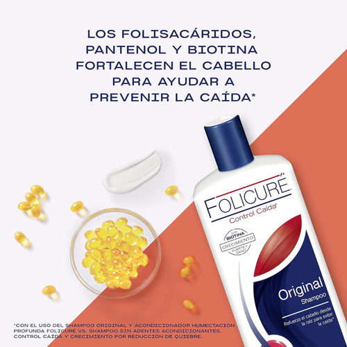 Shampoo Folicuré Original Control Caída 700 Ml