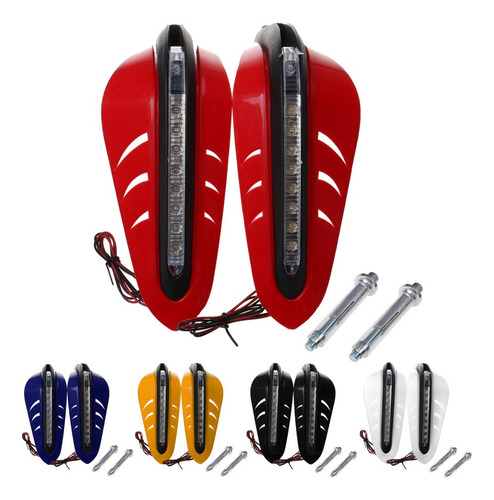 2 Unidad Cubierto Manija Protector Led Luces Barra Cepillos
