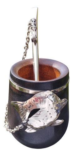 Mate Del Pescador Algarrobo Chocolate Personalizado