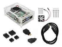 Comprar Case Para Raspberry Pi4+ Cooler+dissipadores + Hdmi + Adapt