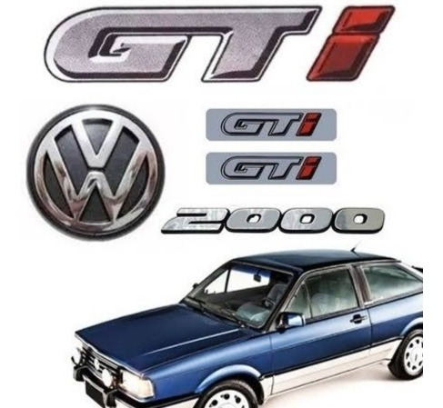 Kit Emblemas Insignias Volkswagen Gol Gti 2000