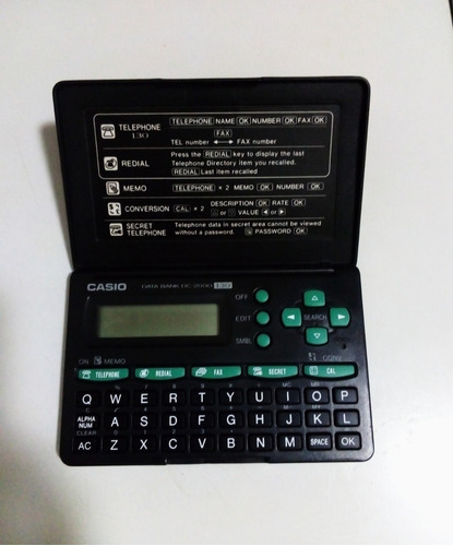 Calculadora Agenda Casio Digital Data Bank Dc-2000 130.