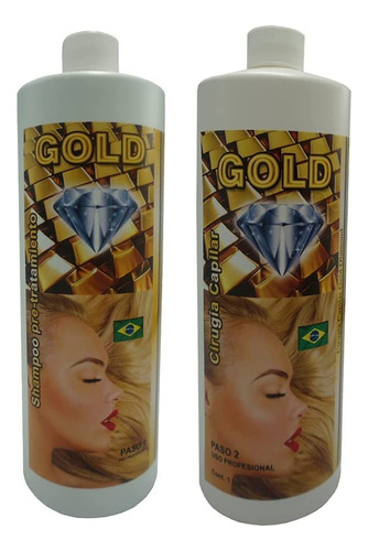 Kera Fruit Cirugia Capilar Gold Diamond 16oz Incluye Champu