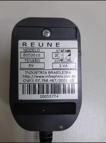 Imagem 2 de 2 de 3 Leitor Biométrico Bio2010 Reune.usado Pronta Entrega