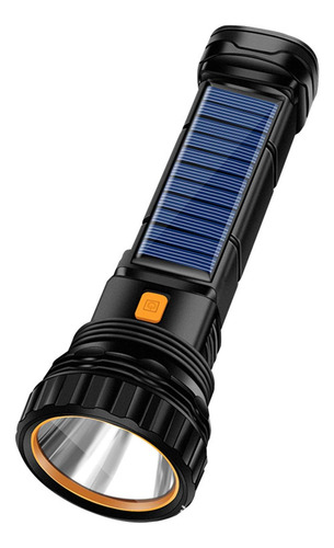 Linterna Solar Led Recargable 1000 Lm, Estroboscópica, 1200