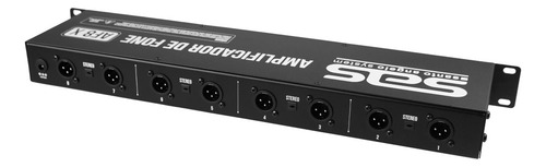 Amplificador De Fone Af8 X Santo Angelo Preto + Nf-e