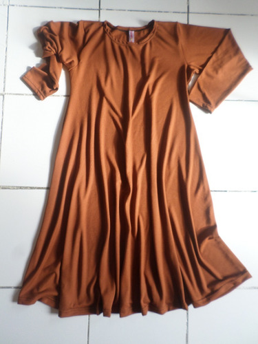 Imagen 5 de 8 de Vestido Super Evasè Lanilla Manga Larga
