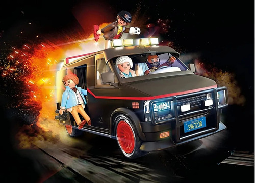 Imagen 7 de 10 de Playmobil 70750 La Camioneta De Brigada A Con 4 Muñecos