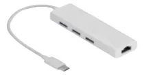 Comprar Adaptador Tipo C A Rj-45+hub Usb 2.0,3 Puertos Generico