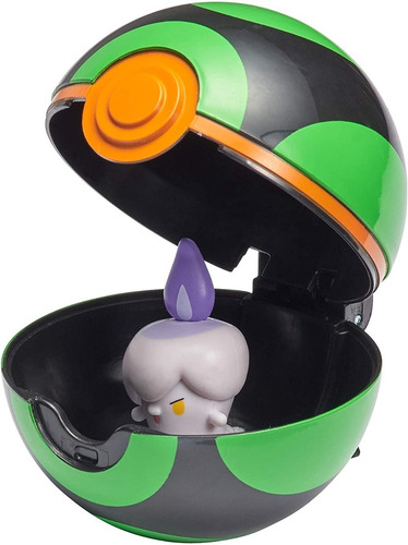 Pokémon Pokebola Y Muñeco Litwick Clip N Go