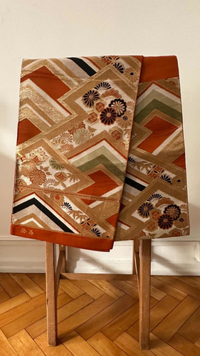 Fukuro Obi Japonés Original De Seda.