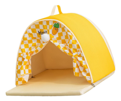 Casa De Carpas De Mascotas 50cmx50cmx40cm Naranja