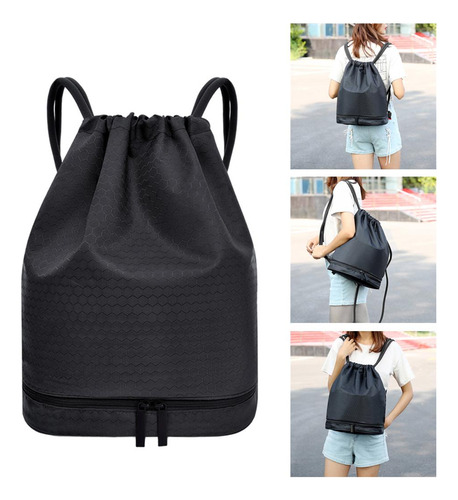 Mochila Con Cordón Mochila Mochila Mochila Cordón Negro