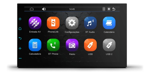 Multimídia Carplay Moldura Saveiro G6 13-15 + Câmera Ré