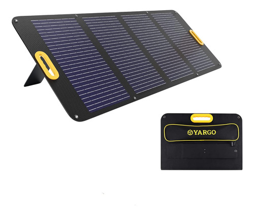 Yargo Panel Solar Portatil De 100w Con 2 Puertos Usb 