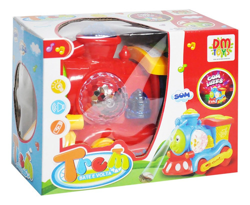 Trenzinho Bate E Volta Com Luzes E Som Dm Toys 5101