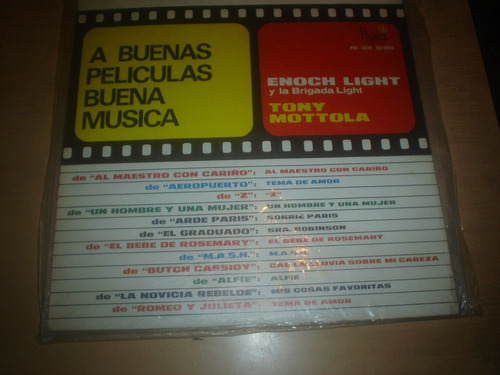 Enoch Light,t.mottola - Vinilo  A Buenas Peliculas Y Musica