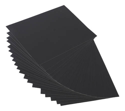 Papel De Rascar Con Revestimiento Negro, 20 Hojas, 2 Palitos