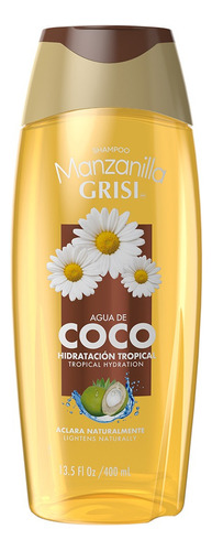  2 Pzs Grisi Shampoo Agua De Coco 400ml