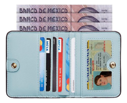 Cartera Mujer Pequeño Con Rfid Bloquea, Mini Monedero 2024