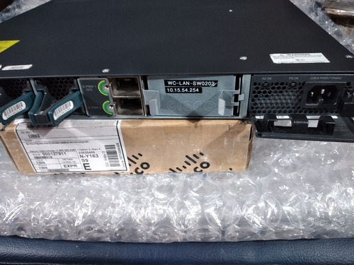 Switch Cisco 3750x Ws-c3750x-48p-l 3750x-48p Poe 4x 1g Fibra (Usado)