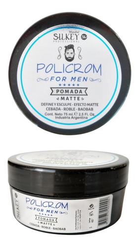 Pomada Modeladora Matte Policrom For Men Silkey X 75 Ml