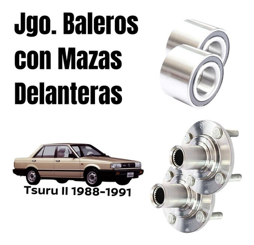 Mazas Baleros Rueda Delantera Jgo Tsuru Ii 1988-1991