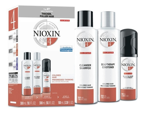 Nioxin 4 Tratamiento Anticaida Para Cabello Teñido 300ml