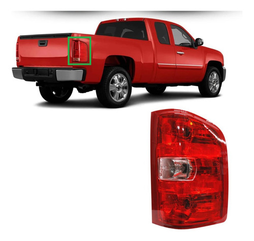 Calavera Chevrolet Silverado 2007 2008 2009 Derecha F/rojo