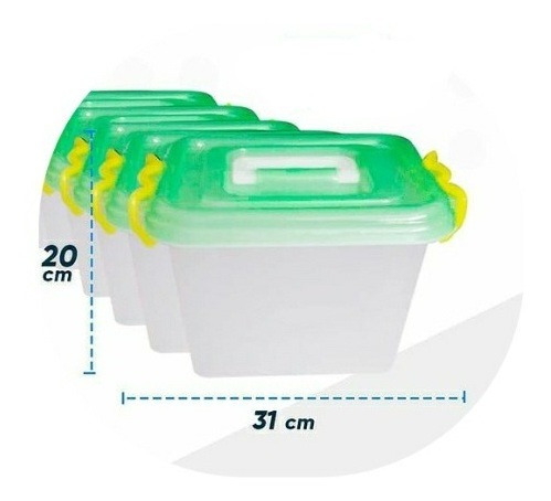 Caja Organizadora Multiuso De 7 Litros Plástico Resistente 