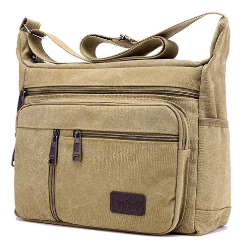 General Bolso De Lona Para Hombre, Bolso Cruzado Informal De