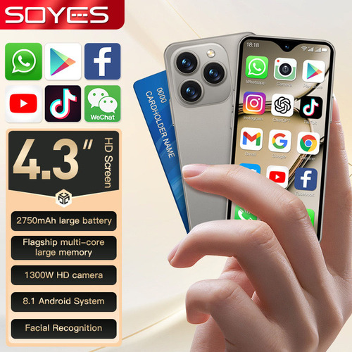 Mini Smartphone Xs18 Pro Max 2750 Mah 4.3 Global 4g Android8