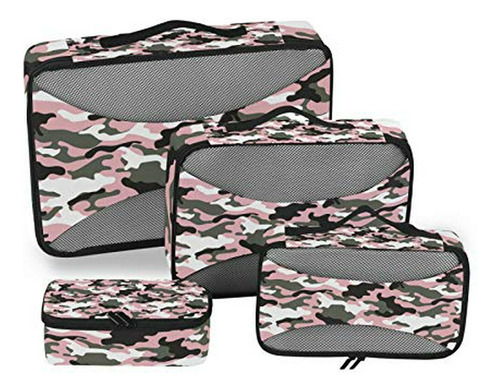 Organizador Para Maleta - Pink Black Camo Packing Storage Ba