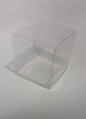 Cajas Cubo Cristal 10x10. Mas Base  50 Unidades