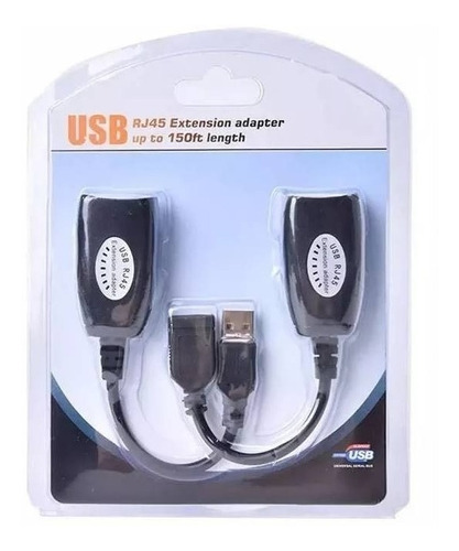 Extensor De Usb Por Cable Utp Rj45 Adaptador Cat5e Cat6